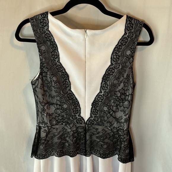 Betsey Johnson Lace Black and White Sleeveless Dress - Picture 6 of 6